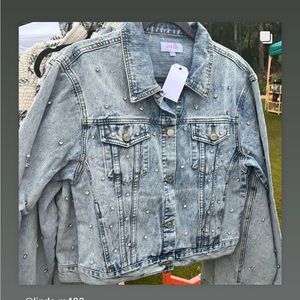 Rhinestone Denim Jacket